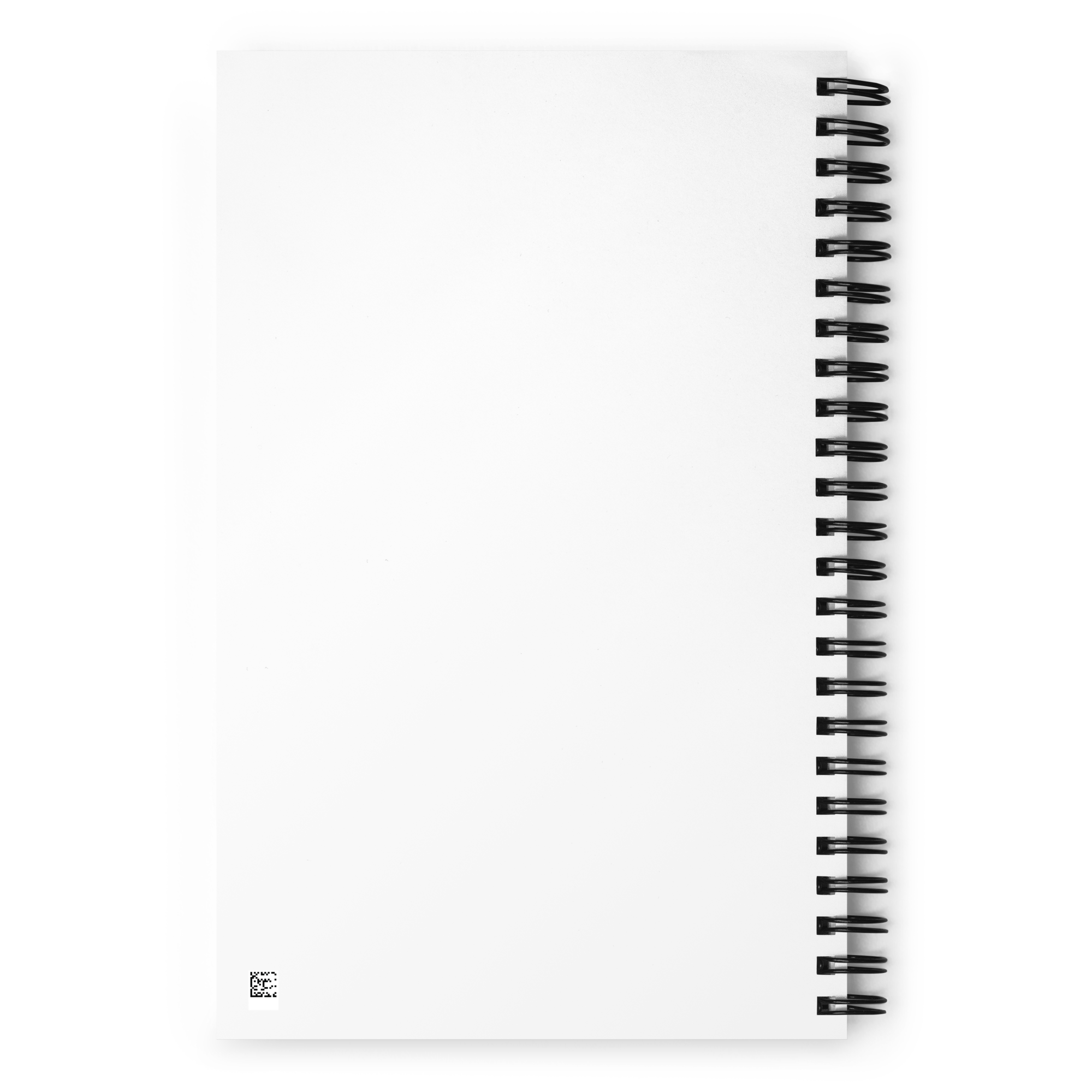 A spiral notebook